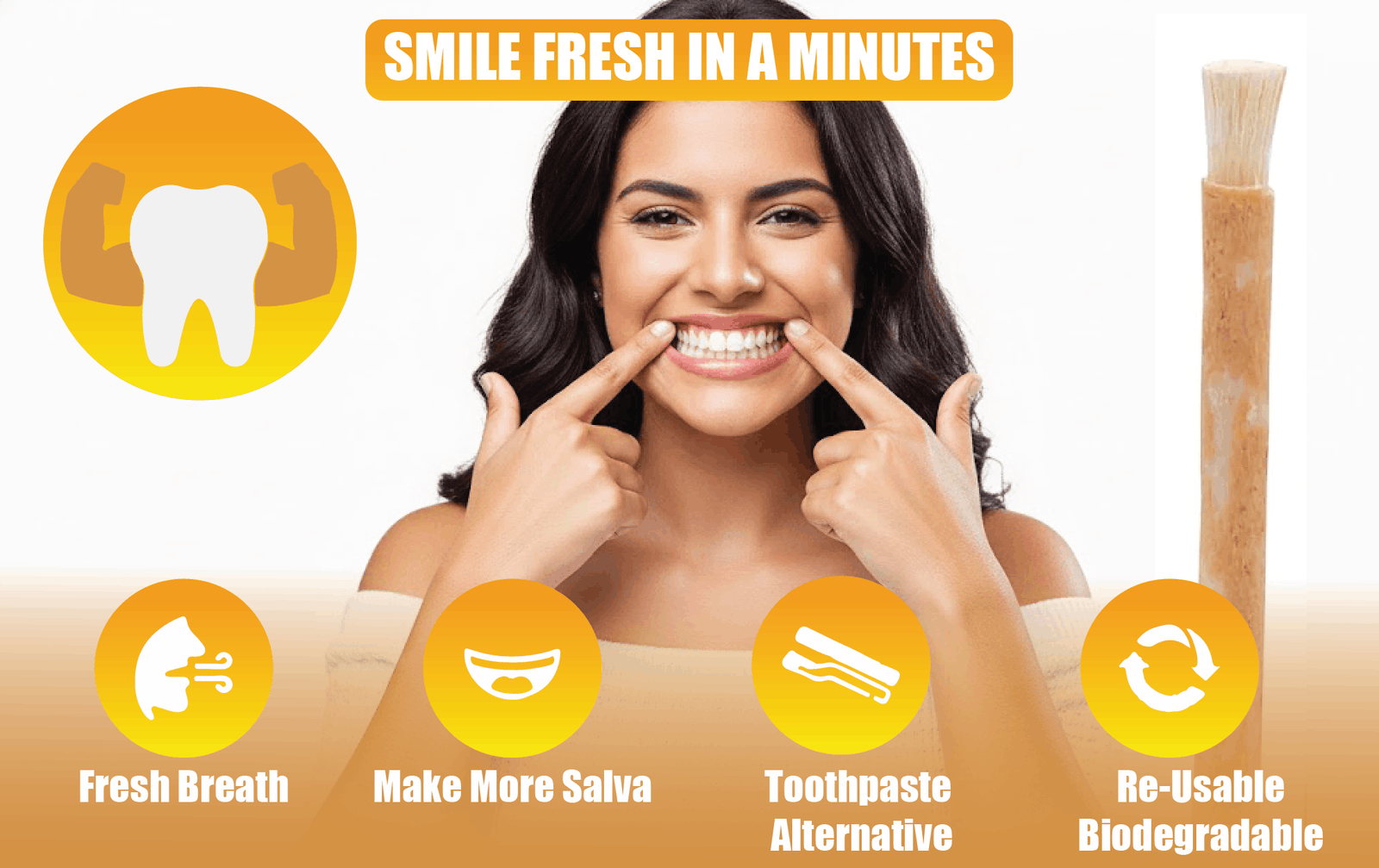Sewak Al Hijazi Natural Miswak Toothbrush For Teeth Whitening